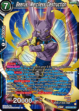 Zenkai Series BT22-051 Beerus, Merciless Destruction