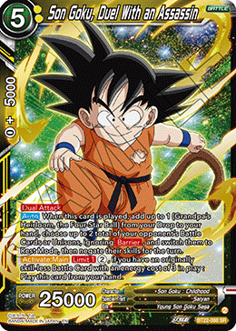 Zenkai Series BT22-112 Son Goku, Duel With an Assassin