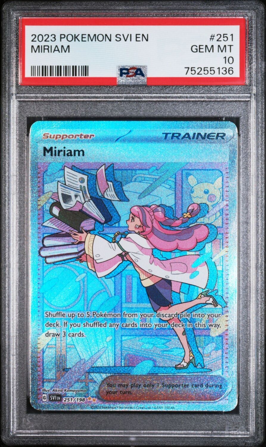 Pokemon Svi EN-Scarlet & Violet 251 Miriam PSA 10