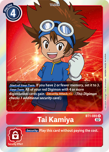 Resurgence Booster BT1-085 Tai Kamiya Alternative Art