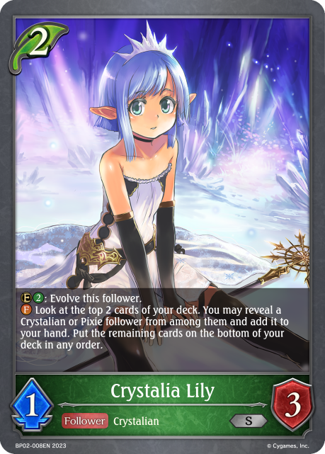 Reign of Bahamut BP02-008 Crystalia Lily