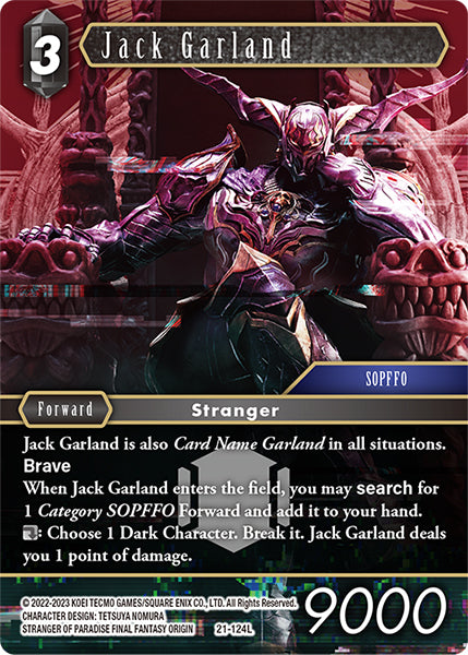 Final Fantasy Opus XXI - 21-124 Jack Garland Foil