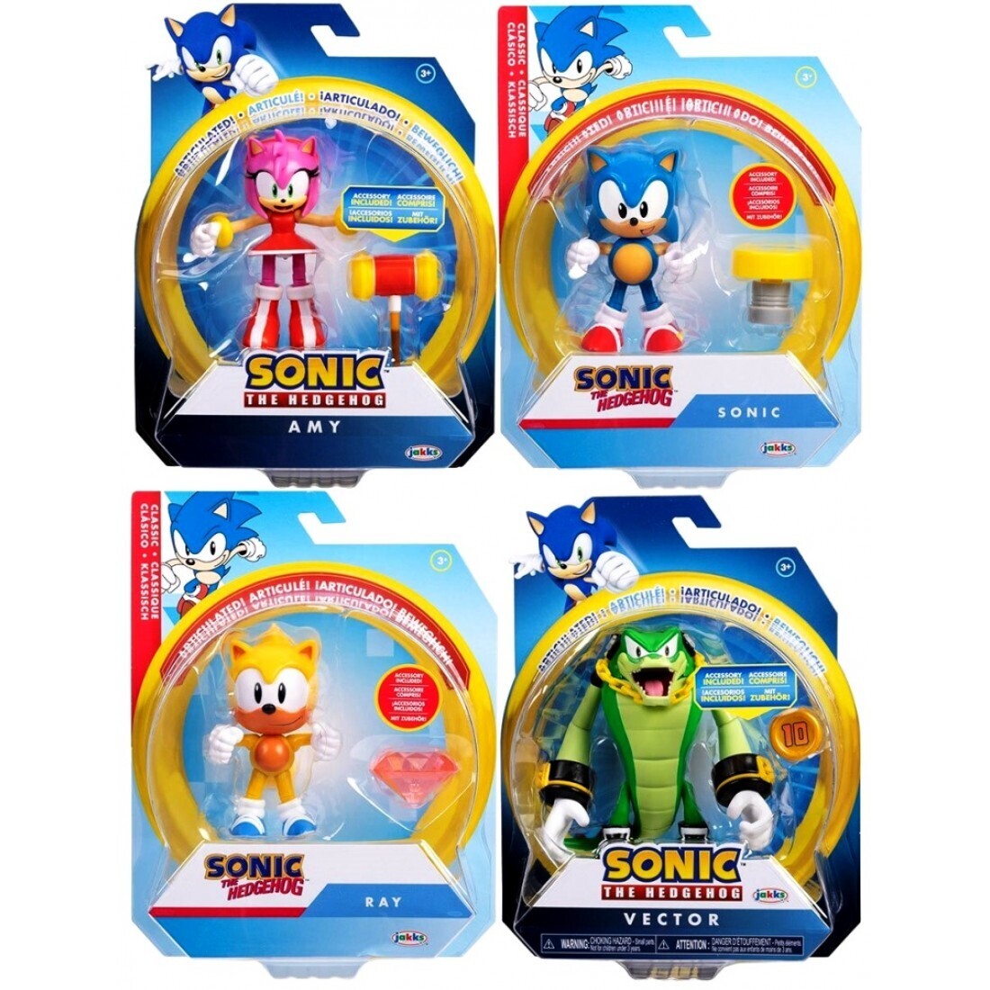 Sonic the Hedgehog 4" Articulated Figures with Accessory