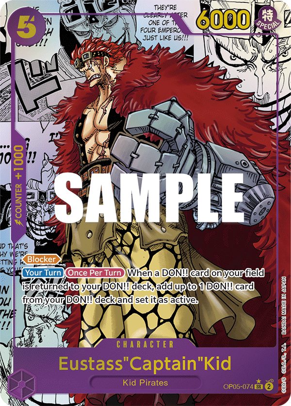 OP05-074 | SR | CHARACTER Eustass"Captain"Kid Manga