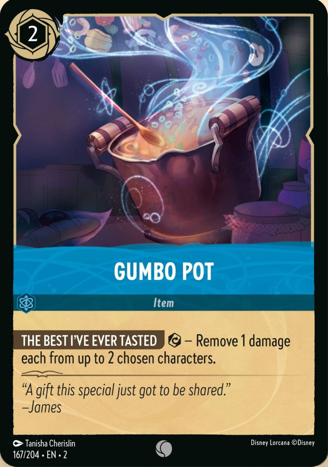 Disney Lorcana Rise Of The Floodborn 167/204 GUMBO POT