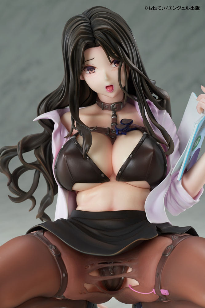 Angel Club Vol. 10 front cover PVC Statue 1/5 Female Teacher Ikuko Ooeyama illustration by Monethi 20 cm