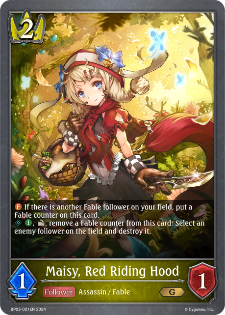 Flame of Laevateinn BP03-021 Maisy, Red Riding Hood Foil