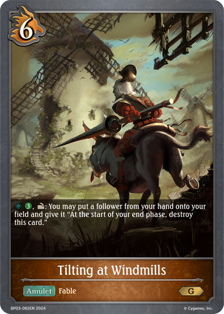 Flame of Laevateinn BP03-062 Tilting at Windmills Foil