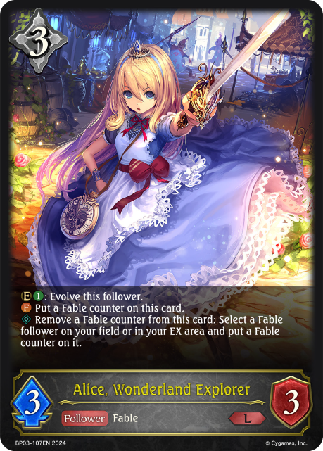 Flame of Laevateinn BP03-107 Alice, Wonderland Explorer Foil