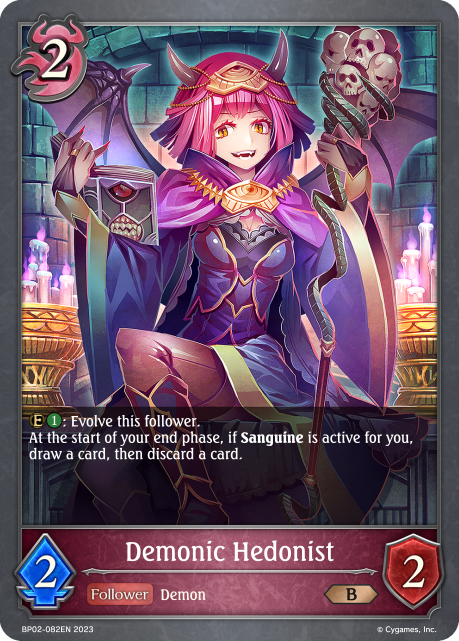 Reign of Bahamut BP02-082 Demonic Hedonist