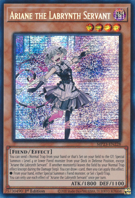 25th Anniversary Tin Dueling Heroes MP23-EN228 Ariane the Labrynth Servant