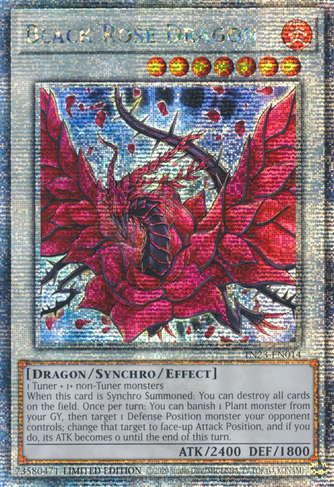 25th Anniversary Tin Dueling Heroes TN23-EN014 Black Rose Dragon