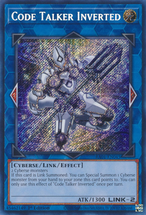 25th Anniversary Rarity Collection RC01-EN045 Code Talker Inverted Secret Rare