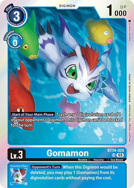 Blast Ace BT14-020 Gomamon