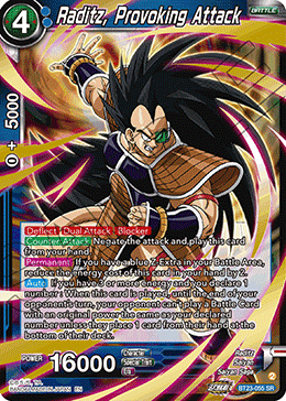 Perfect Combination BT23-055 Raditz, Provoking Attack