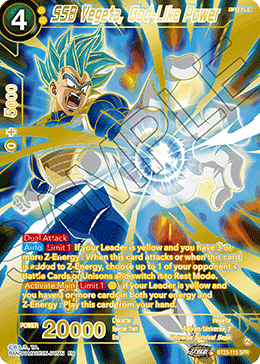 Perfect Combination BT23-115 SSB Vegeta, God-Like Power SPR