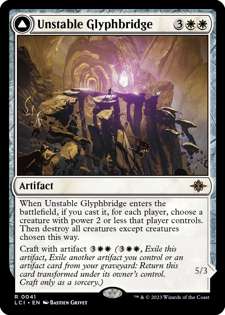 MTG The Lost Caverns of Ixalan 0041 Unstable Glyphbridge