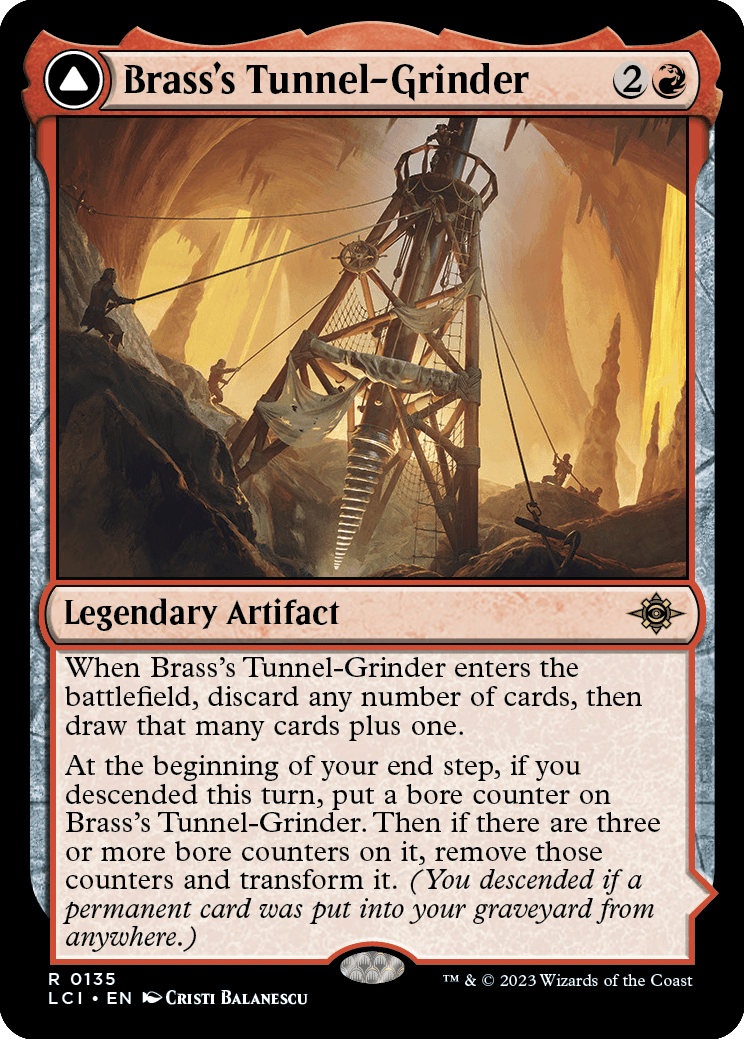 MTG The Lost Caverns of Ixalan 0135 Brass's Tunnel-Grinder