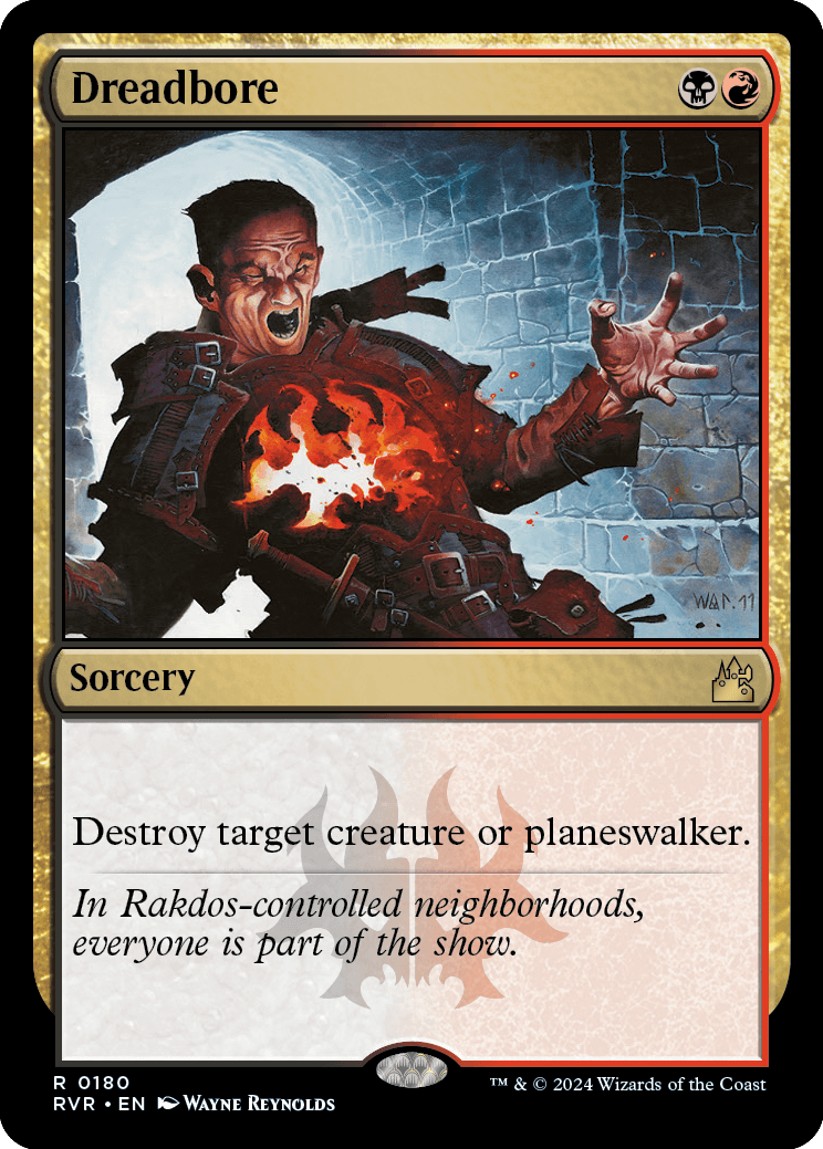 MTG Ravnica Remastered 0180 Dreadbore (Foil)