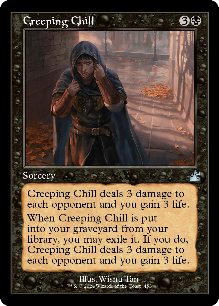 MTG Ravnica Remastered 453 Creeping Chill (Retro Frame Foil)