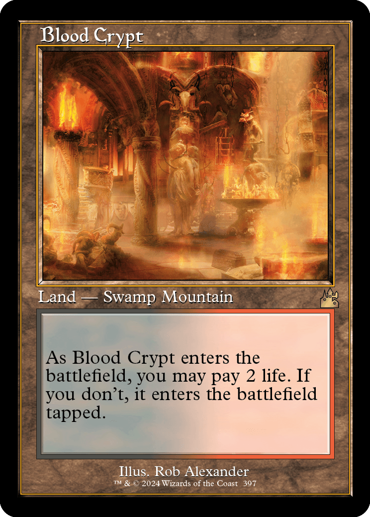 MTG Ravnica Remastered 397 Blood Crypt (Retro Frame Foil)