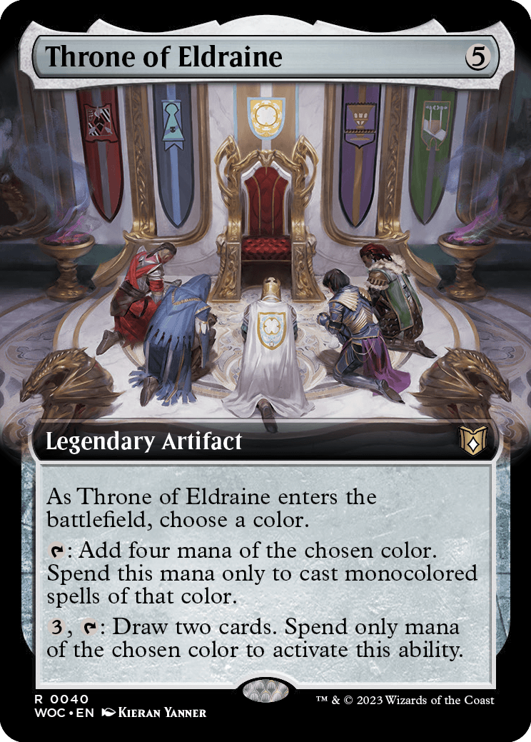 MTG Wilds of Eldraine 0040 Throne of Eldraine (Extended Art)