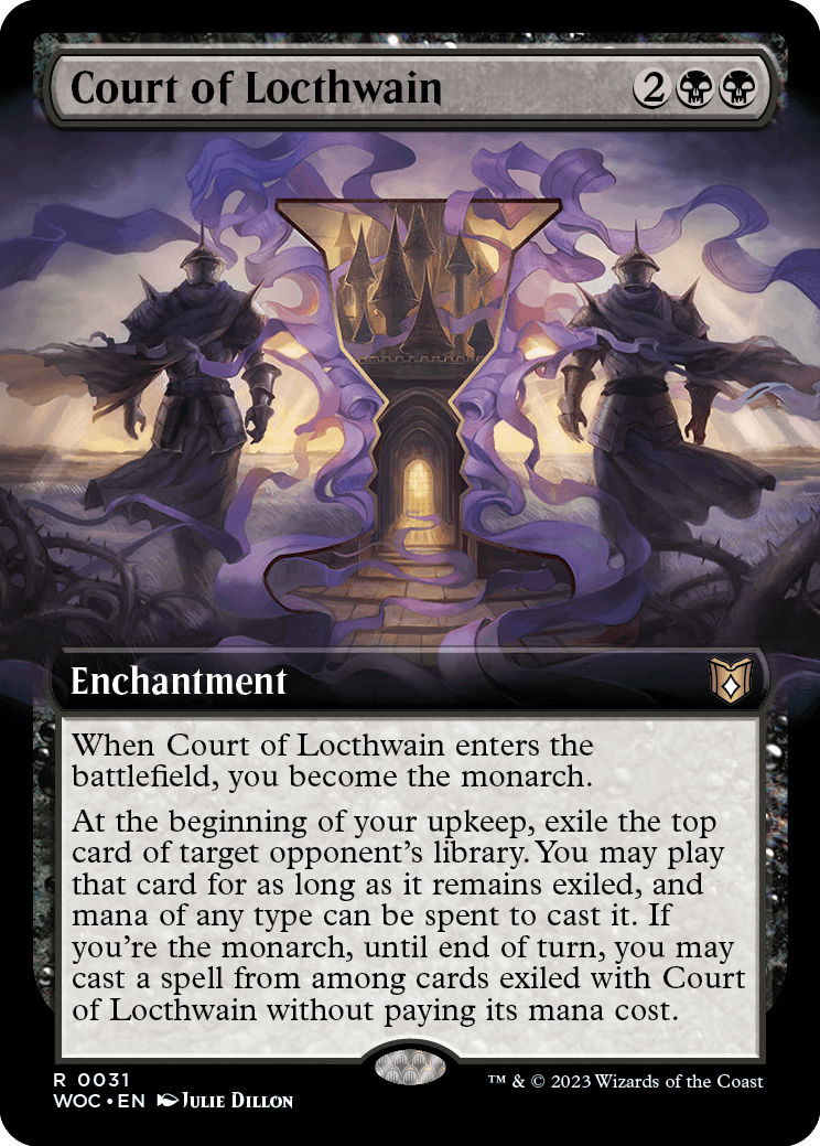 MTG Wilds of Eldraine 0031 Court of Locthwain (Extended Art)