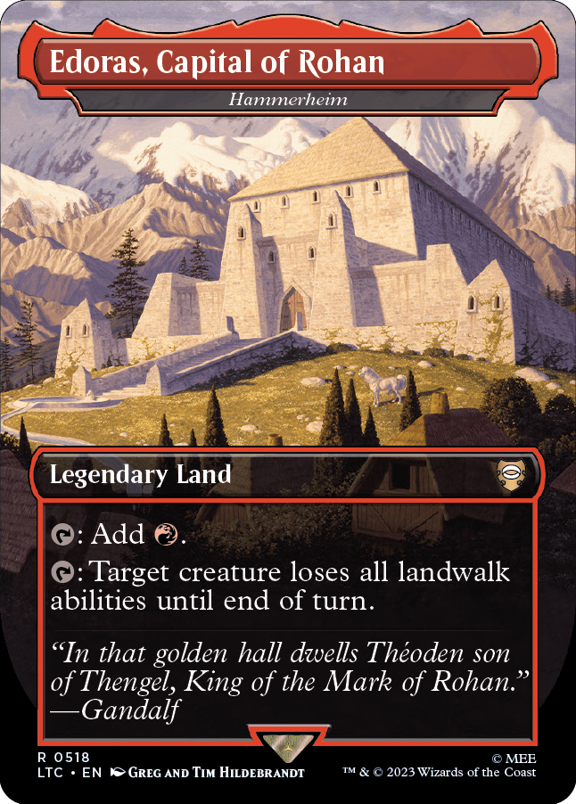 MTG Lord Of The Rings 0518 Hammerheim (Borderless Foil)