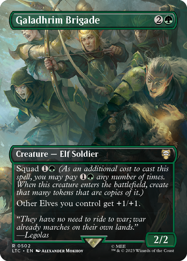 MTG Lord Of The Rings 0502 Galadhrim Brigade (Borderless)