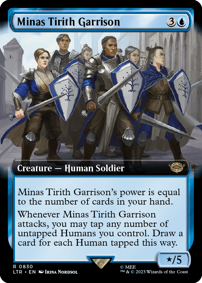 MTG Lord Of The Rings 0830 Minas Tirith Garrison (Extended Art)