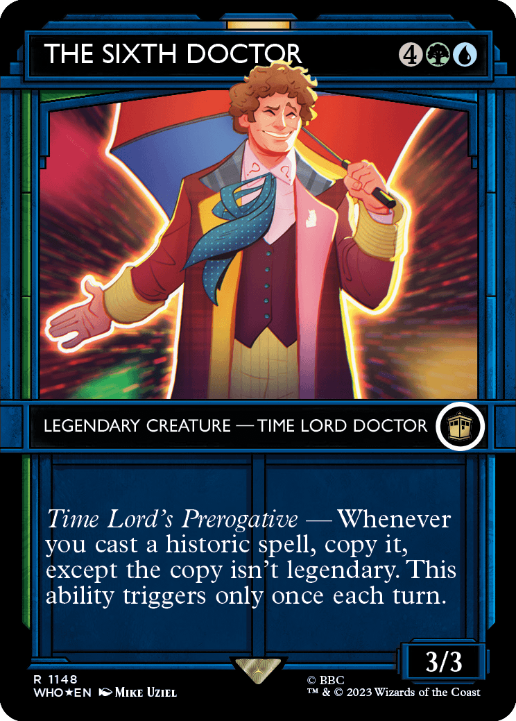 MTG Doctor Who 1148 The Sixth Doctor (Showcase Surge Foil)