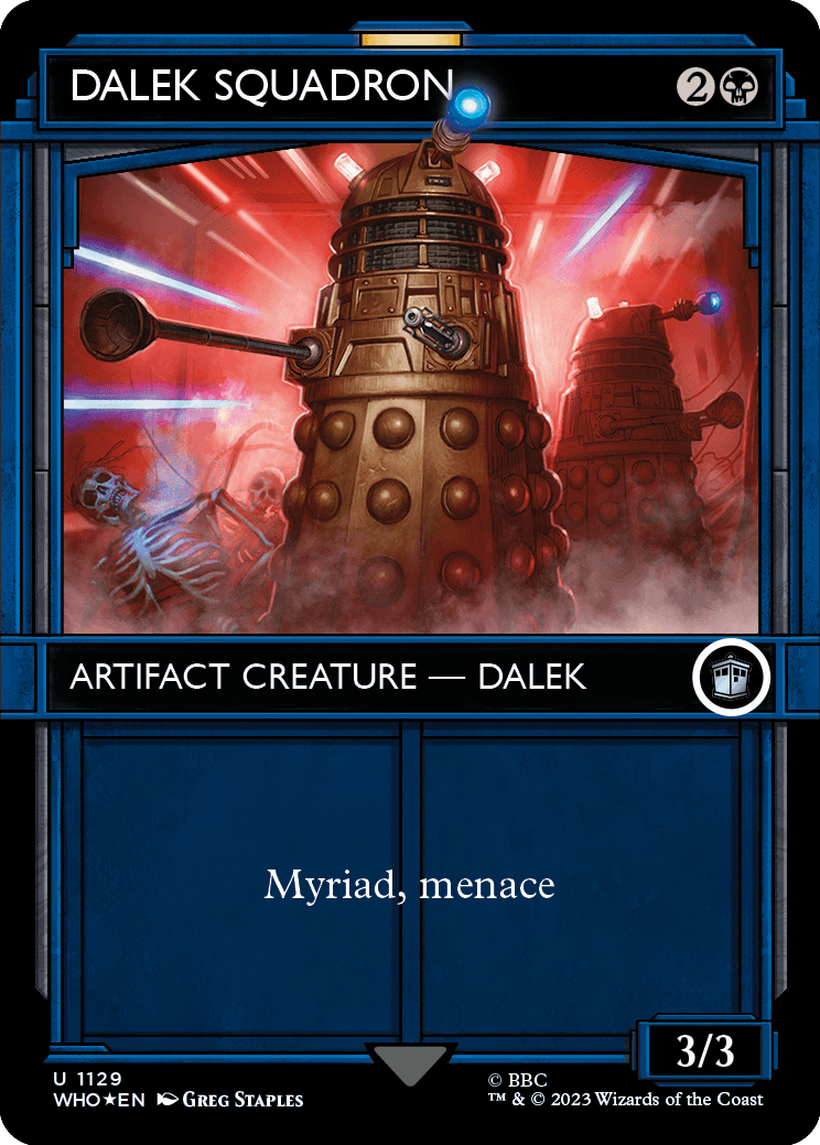 MTG Doctor Who 1129 Dalek Squadron (Showcase Foil)