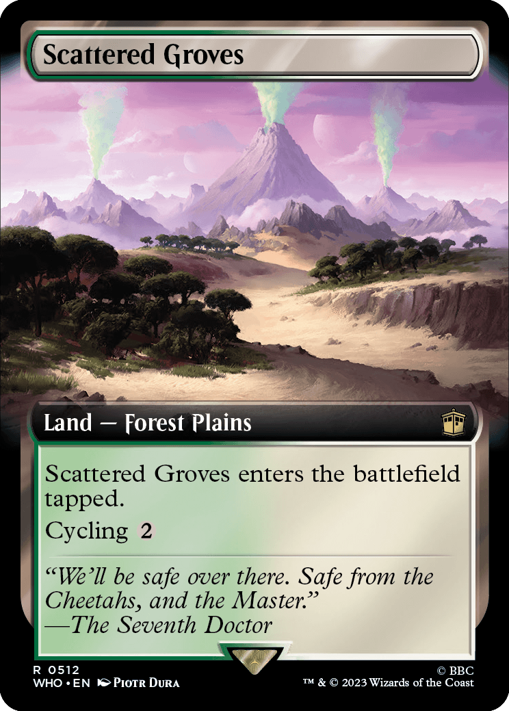 MTG Doctor Who 0512 Scattered Groves (Extended Art)