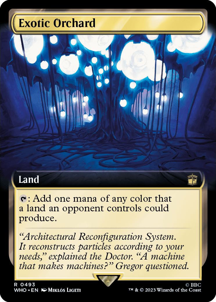 MTG Doctor Who 0493 Exotic Orchard (Extended Art)