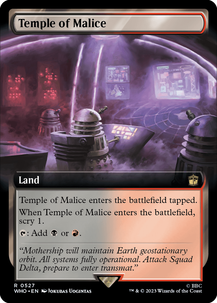 MTG Doctor Who 0527 Temple of Malice (Extended Art)