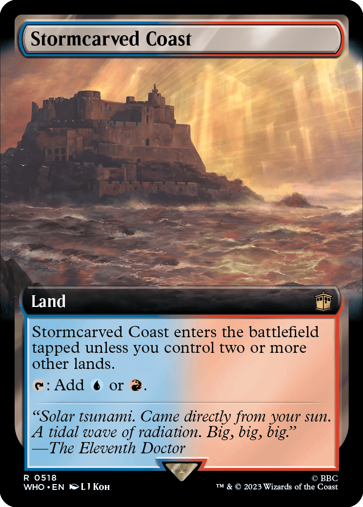 MTG Doctor Who 0518 Stormcarved Coast (Extended Art)