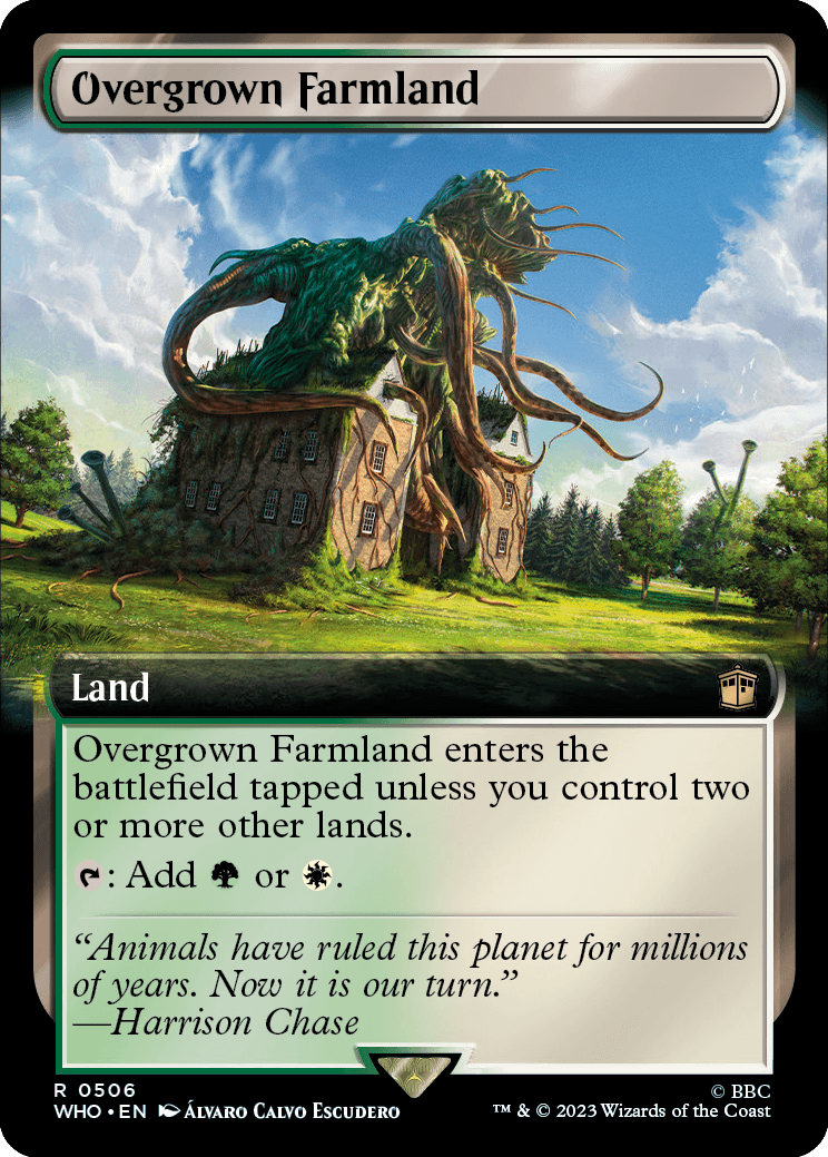 MTG Doctor Who 0506 Overgrown Farmland (Extended Art)