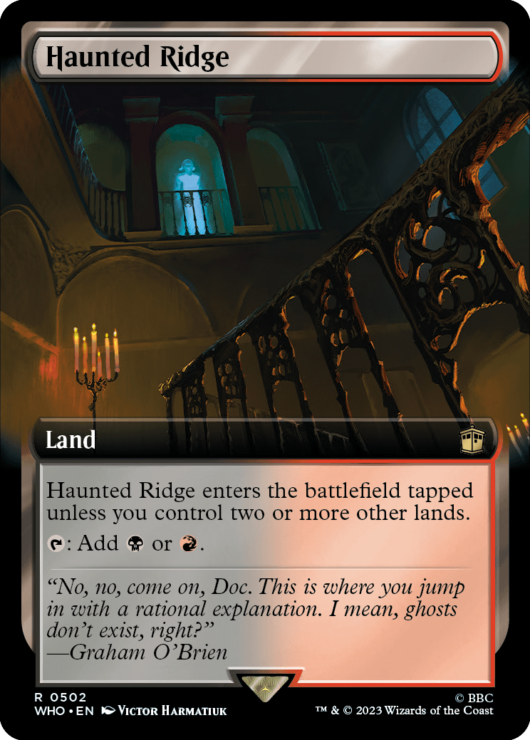 MTG Doctor Who 0502 Haunted Ridge (Extended Art Foil)