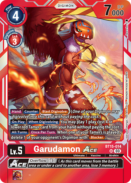 Exceed Apocalypse BT15-014 Garudamon ACE