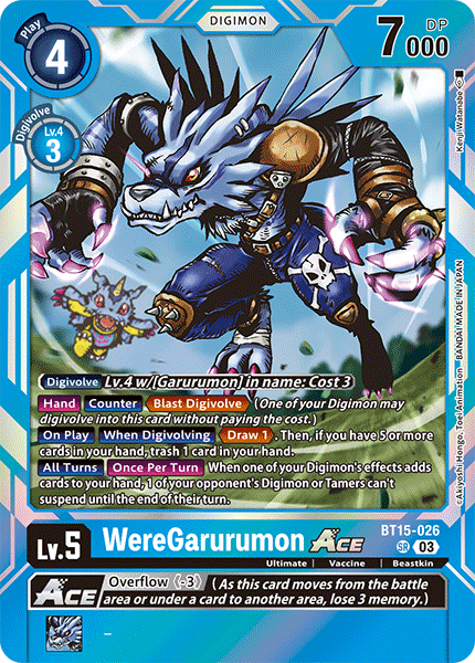 Exceed Apocalypse BT15-026 WereGarurumon ACE