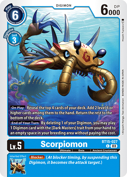 Exceed Apocalypse BT15-027 Scorpiomon