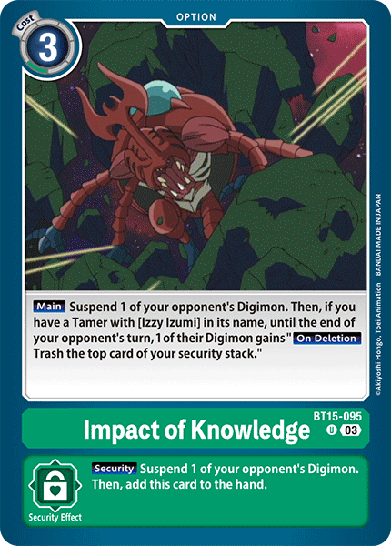 Exceed Apocalypse BT15-095 Impact of Knowledge