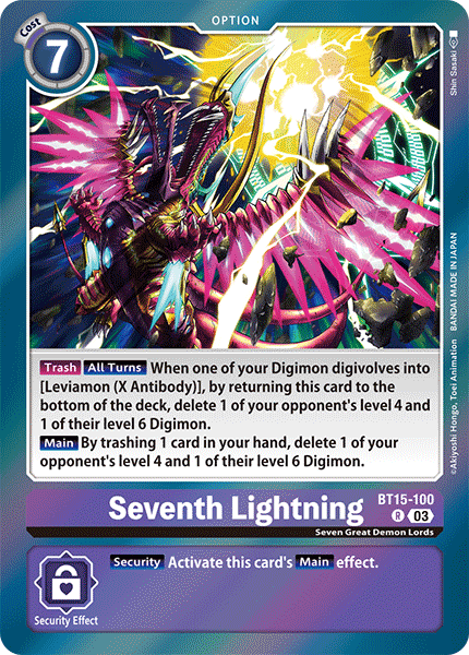 Exceed Apocalypse BT15-100 Seventh Lightning