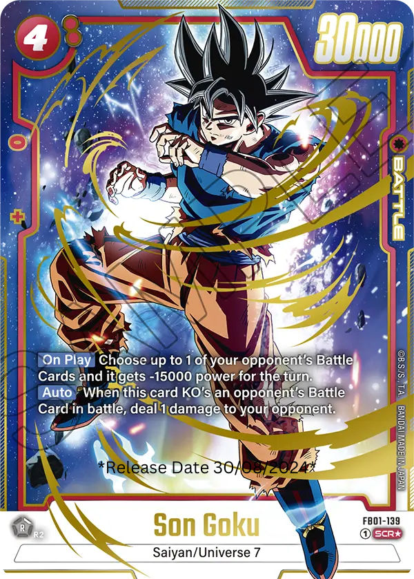 Awakened Pulse FB01-139 Son Goku Alternate art