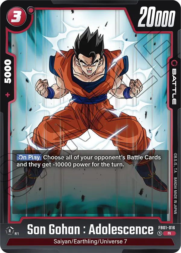 Awakened Pulse FB01-016 Son Gohan : Adolescence