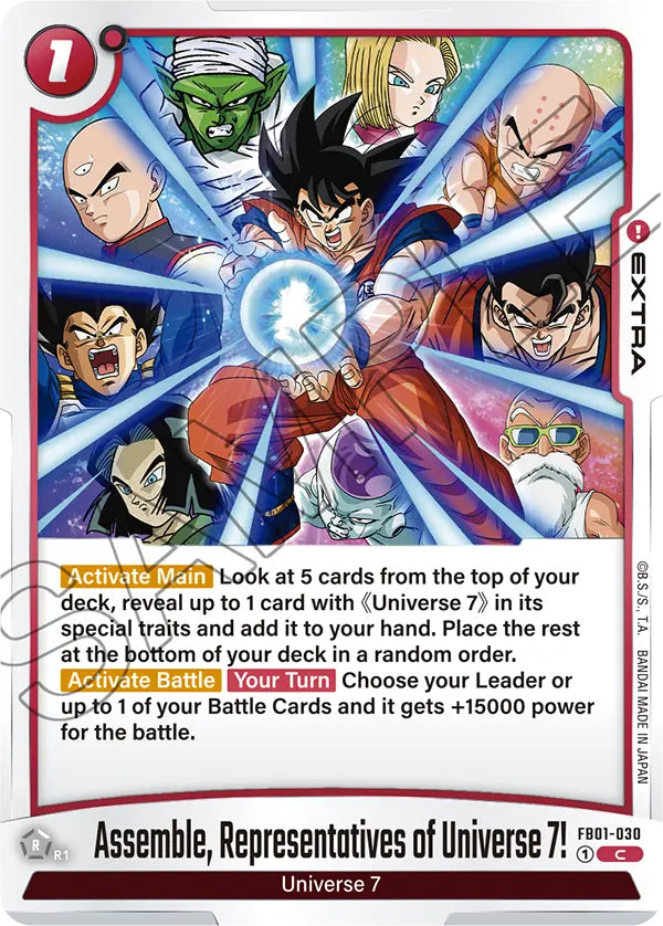 Awakened Pulse FB01-030 Assemble, Representatives of Universe 7!