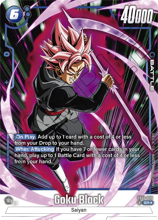 Awakened Pulse FB01-039 Goku Black Alternate art