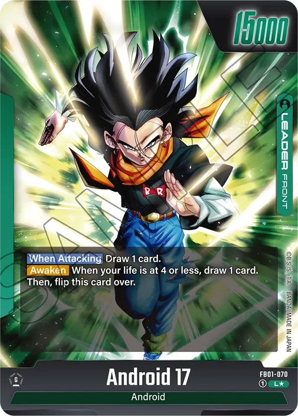 Awakened Pulse FB01-070 Android 17/Android 18 Alternate art