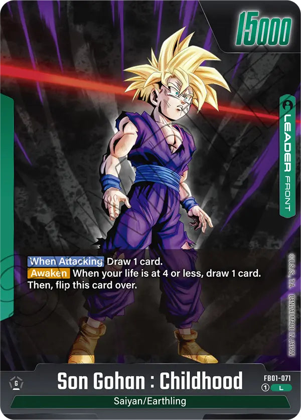 Awakened Pulse FB01-071 Son Gohan : Childhood