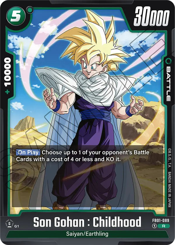 Awakened Pulse FB01-089 Son Gohan : Childhood